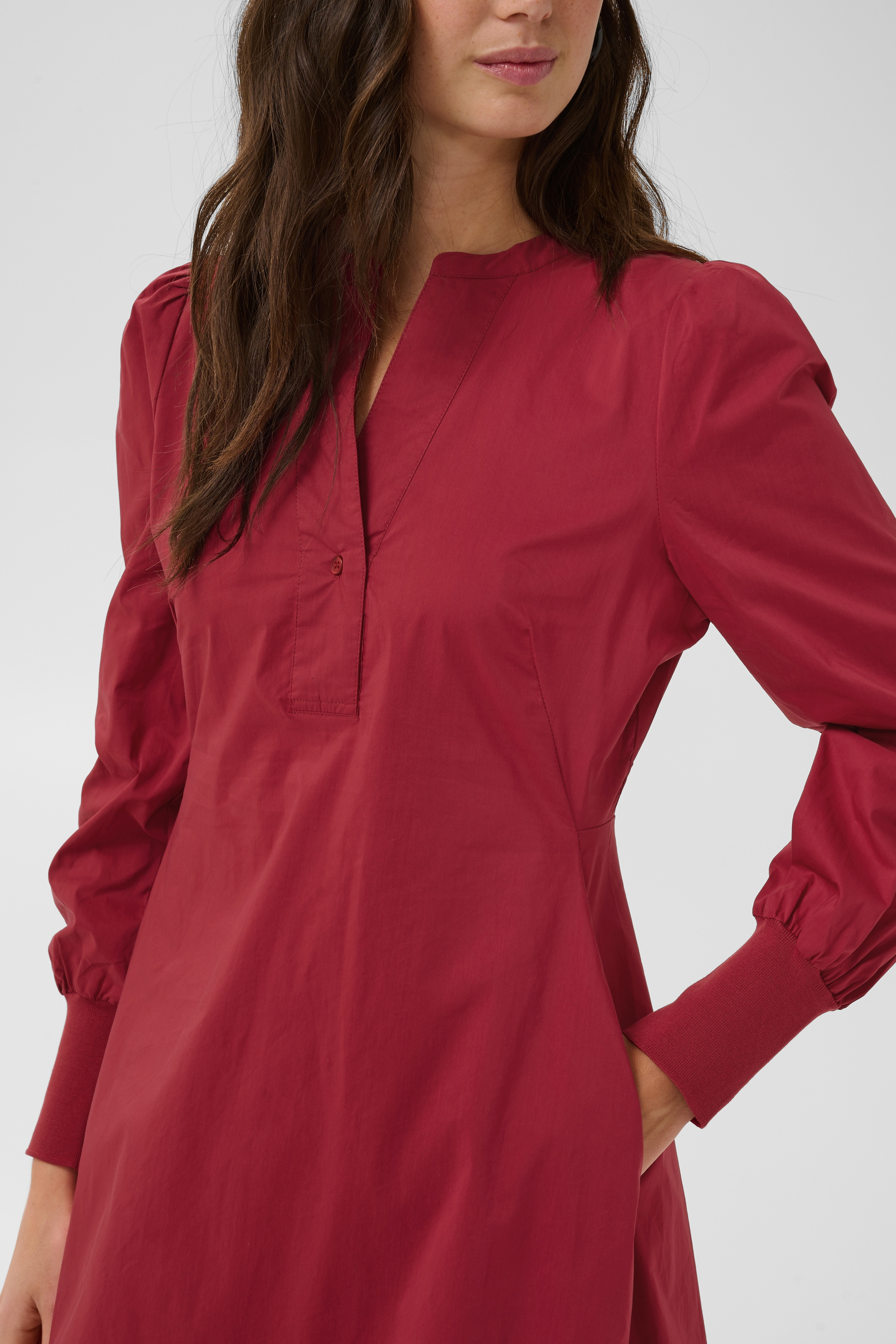 CUantoinett Rib Dress Rio Red - 4