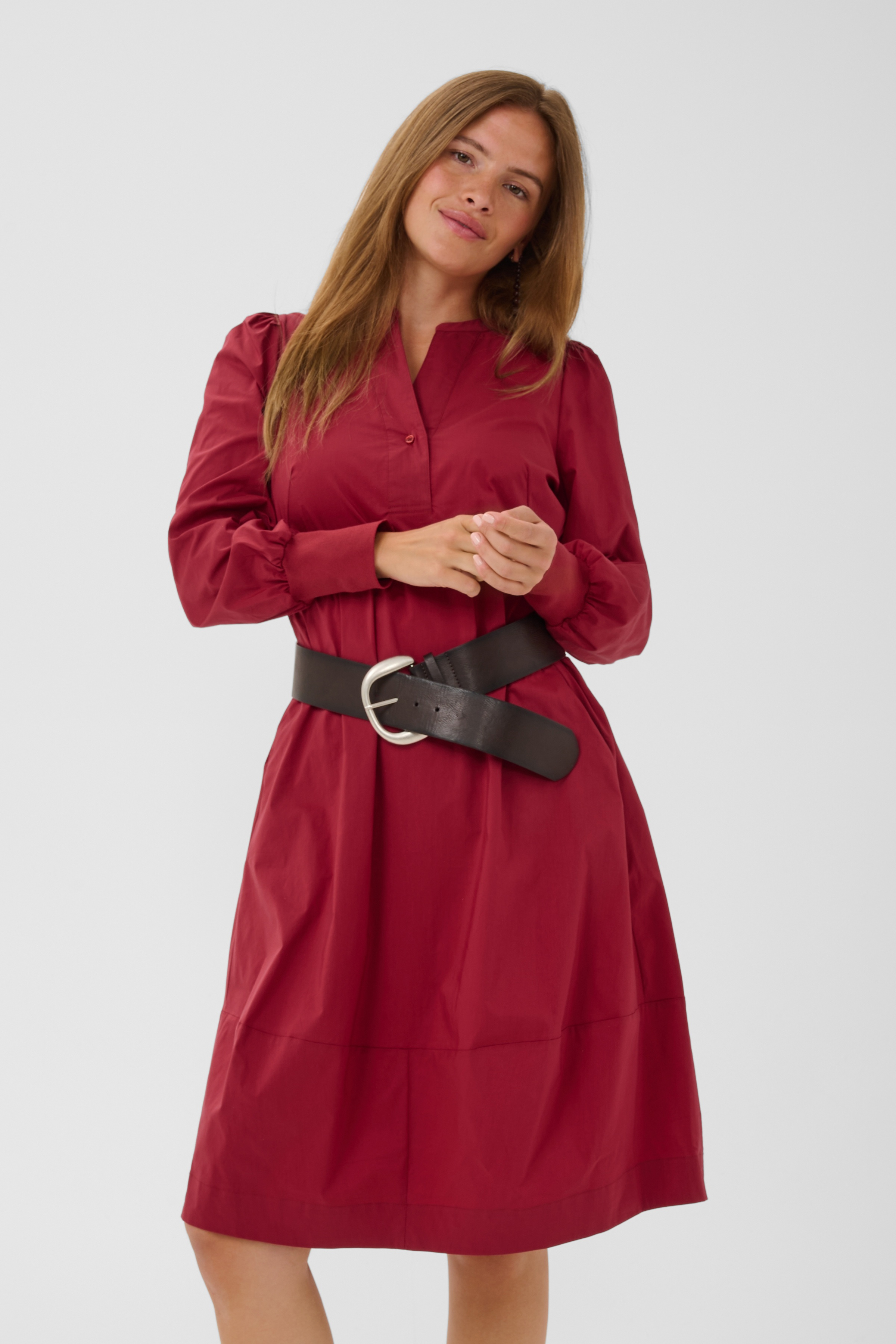 CUantoinett Rib Dress Rio Red - 8
