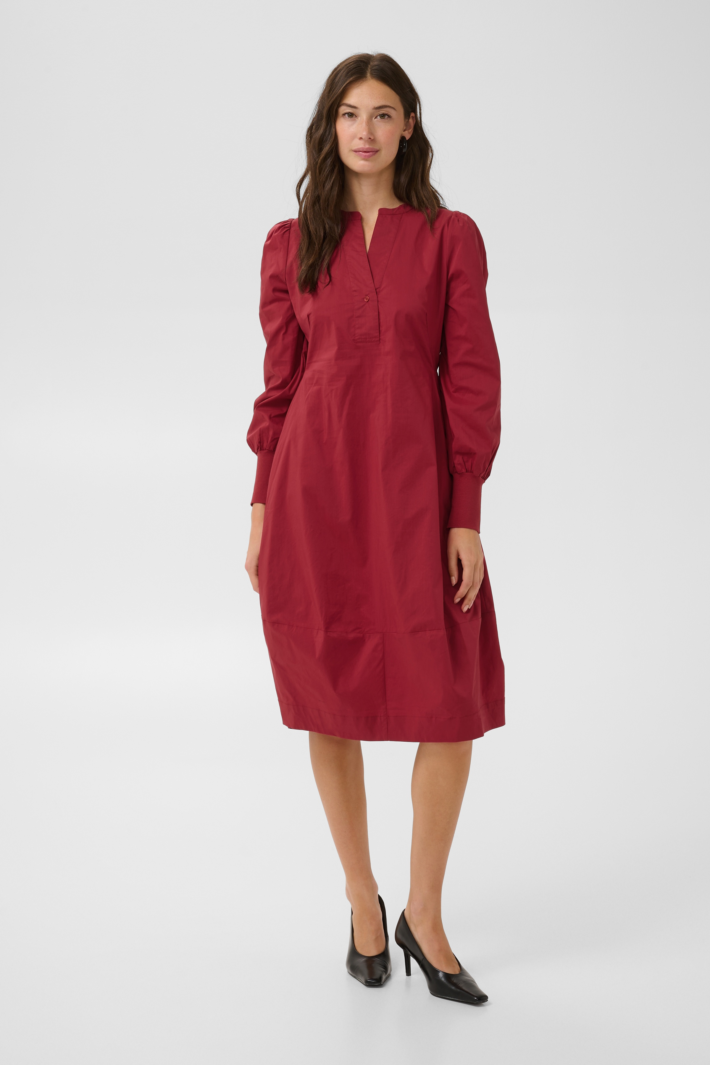 CUantoinett Rib Dress Rio Red - 6