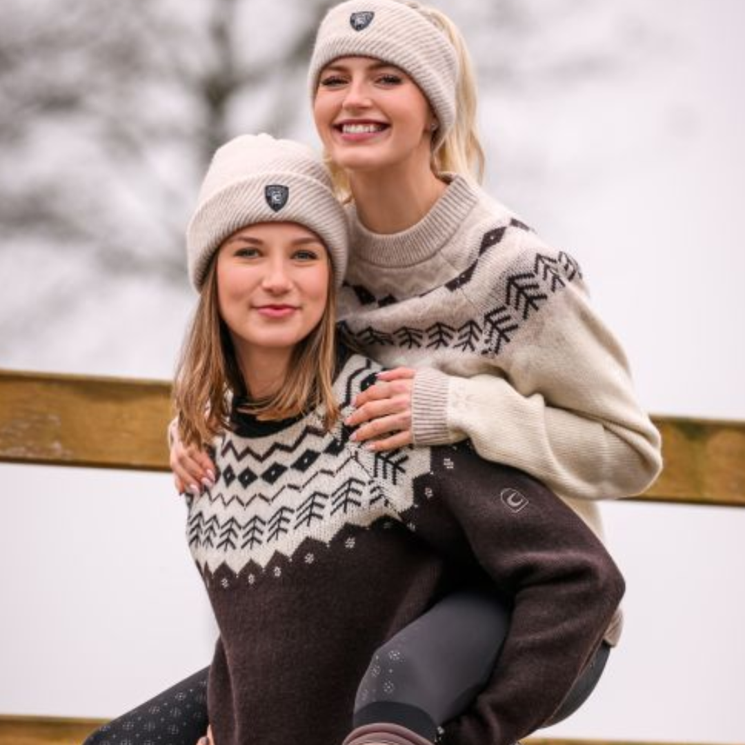 CAVALLO KNITTED HAT CAVALDEONA - SAND MELANGE (WHITE) - 3
