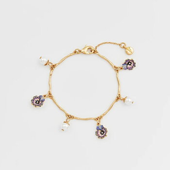 Fable Pansy Pearl armband