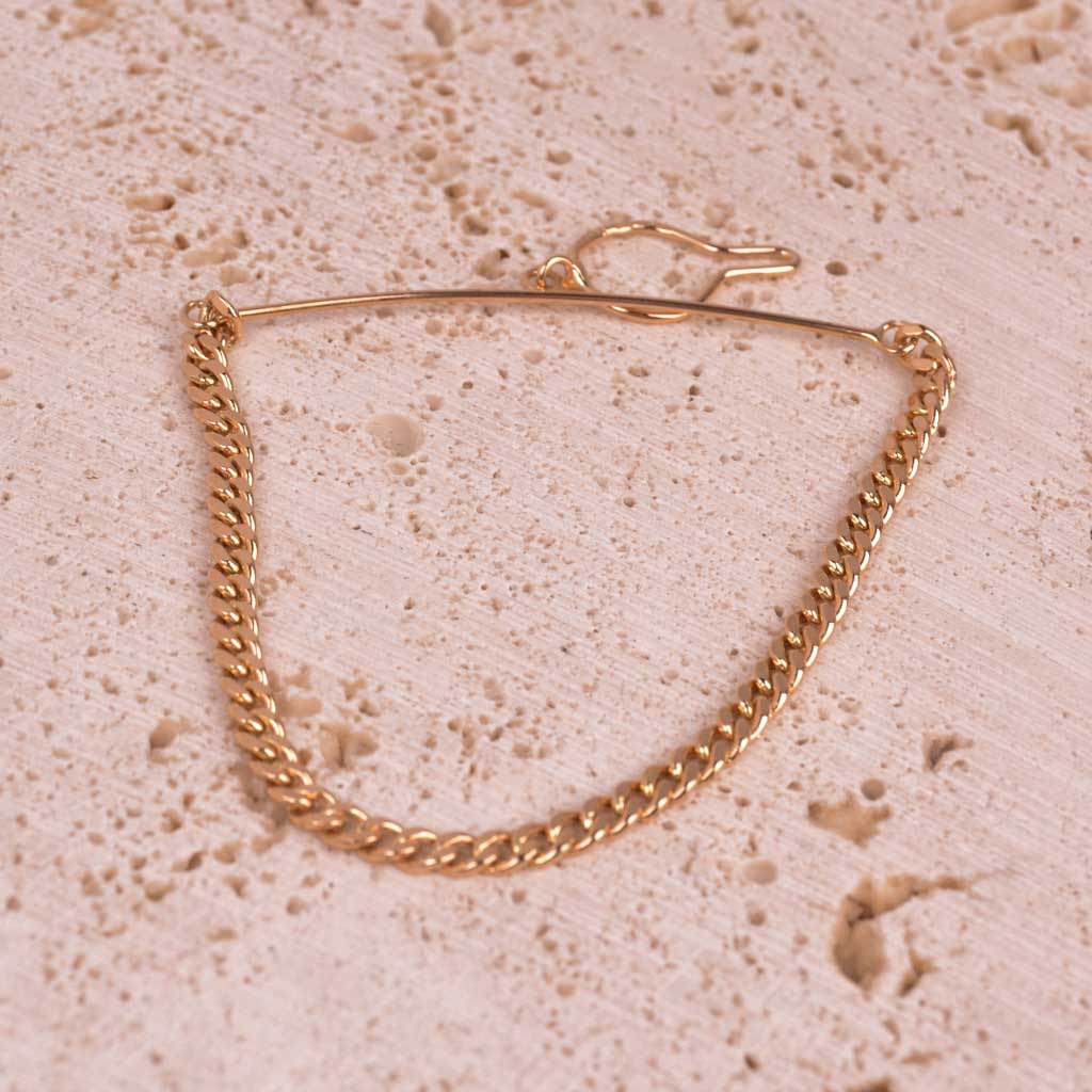 Slipshållare Pansarkedja, 18k guld, Vintage - 2