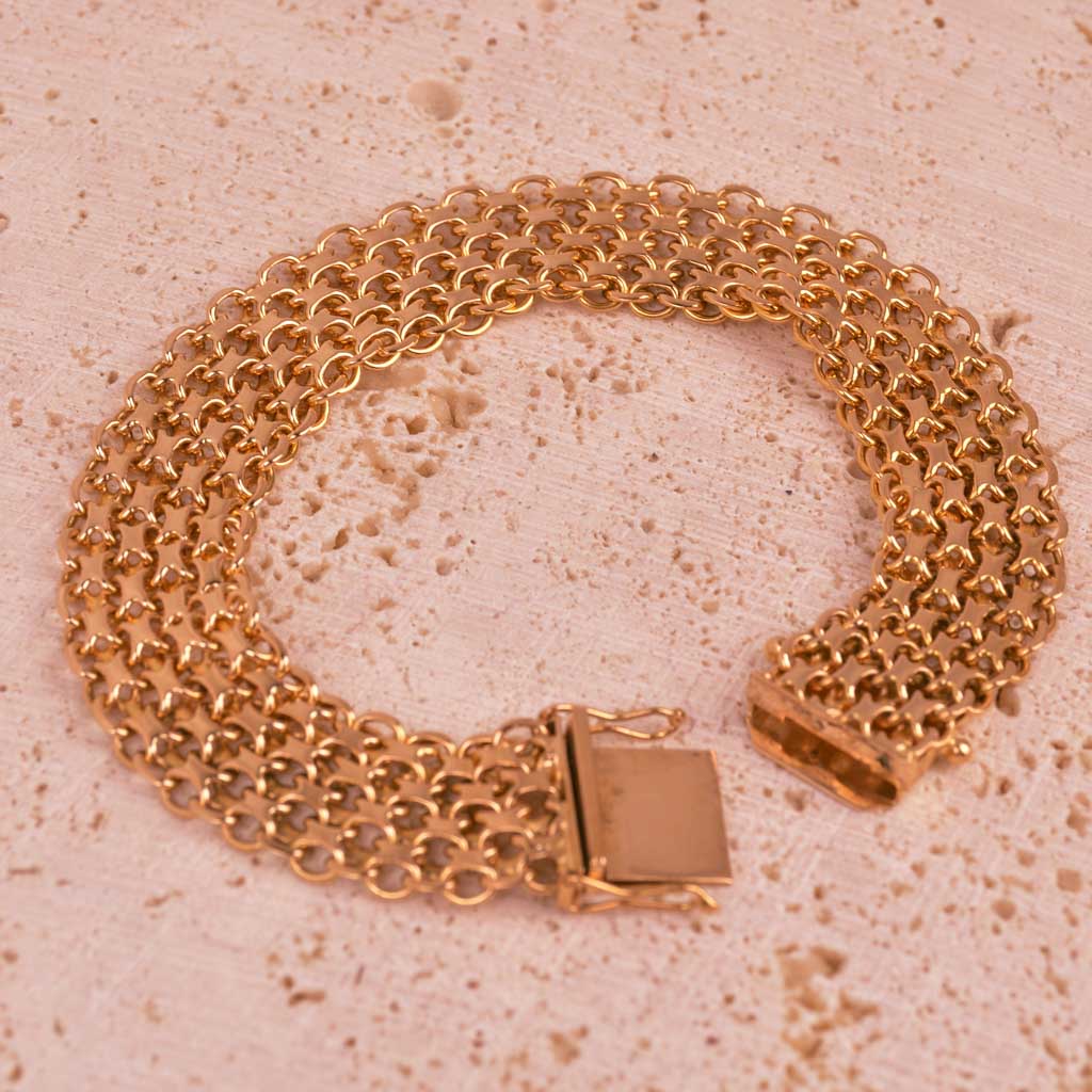 X-länksarmband, 19cm, Vintage