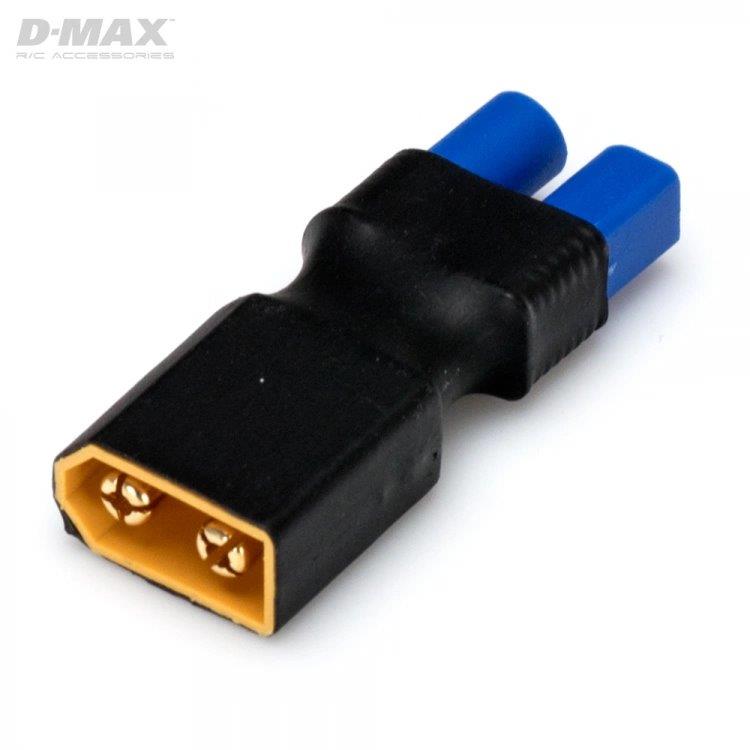 D-Max Kontakt Adapter XT60 (hane) - EC3 (hona) - 6