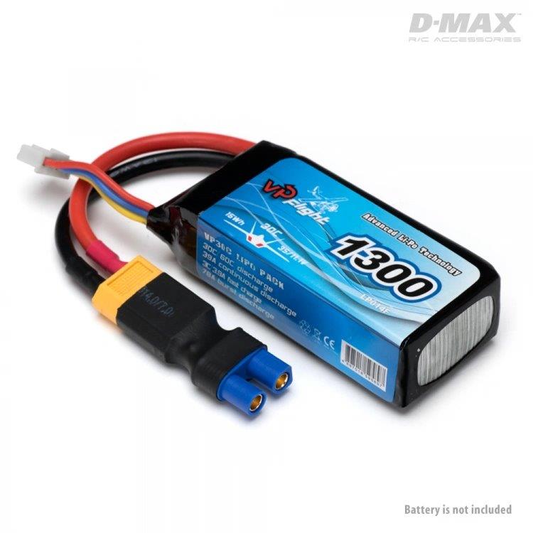 D-Max Kontakt Adapter XT60 (hane) - EC3 (hona) - 2
