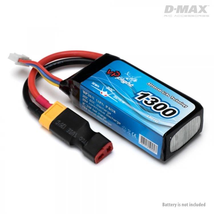 D-Max Kontakt Adapter XT60 (hane) - T-Plug (hona) - 2
