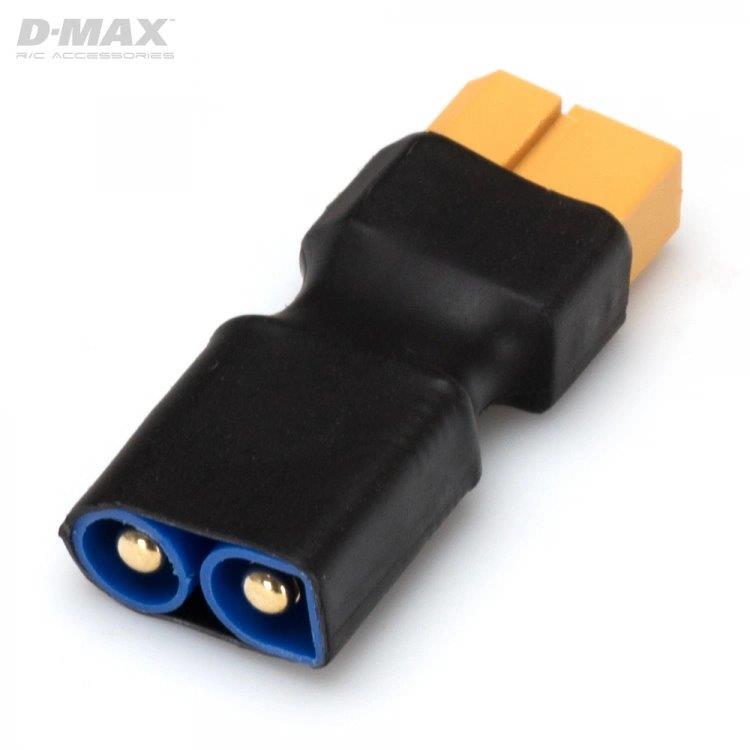 D-Max Kontakt Adapter EC3 (hane) - XT60 (hona) - 6
