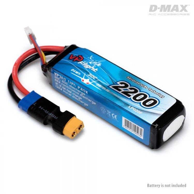 D-Max Kontakt Adapter EC3 (hane) - XT60 (hona) - 2