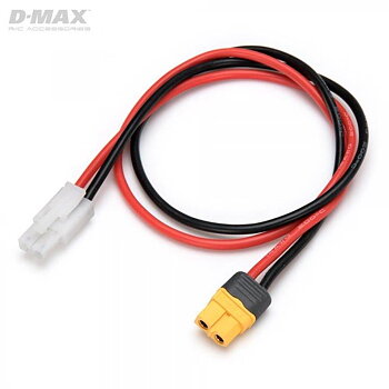 D-Max Laddkabel Tamiya Hona till XT60 14AWG 500mm