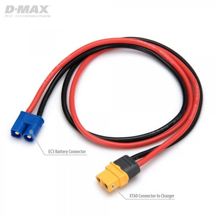 D-Max Laddkabel EC3 Hane till XT60 14AWG 500mm - 2
