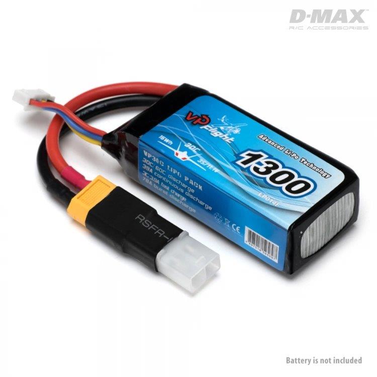 D-Max Kontakt Adapter XT60 (hane) - Tamiya (hane) - 2