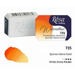 ROSA Gallery akvarellfärg helkopp 2,5 ml – Quinacridone Gold