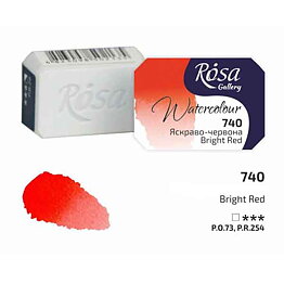 ROSA Gallery akvarellfärg helkopp 2,5 ml – Bright Red