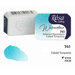 ROSA Gallery akvarellfärg helkopp 2,5 ml – Cobalt Turquoise