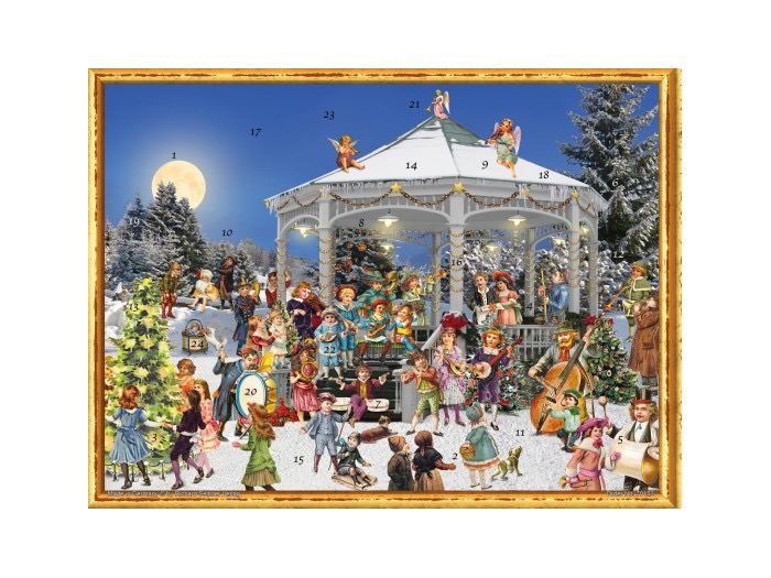Adventskalender med glitter