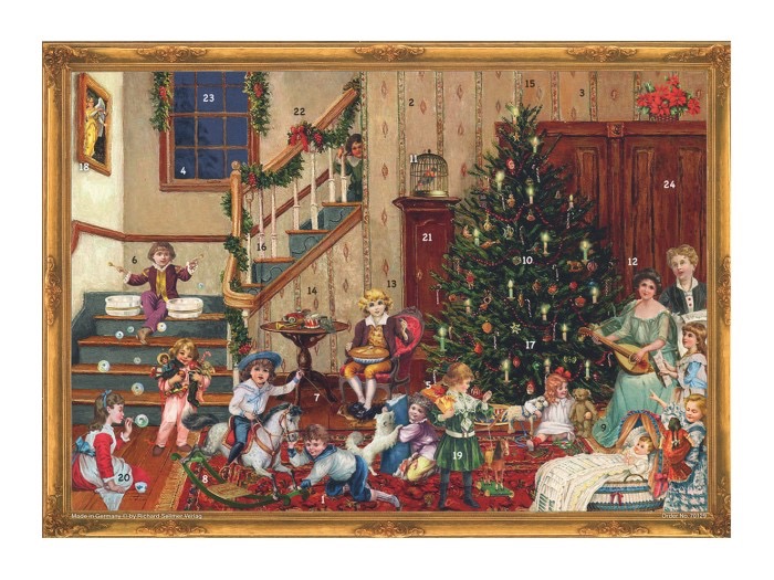 Adventskalender med glitter