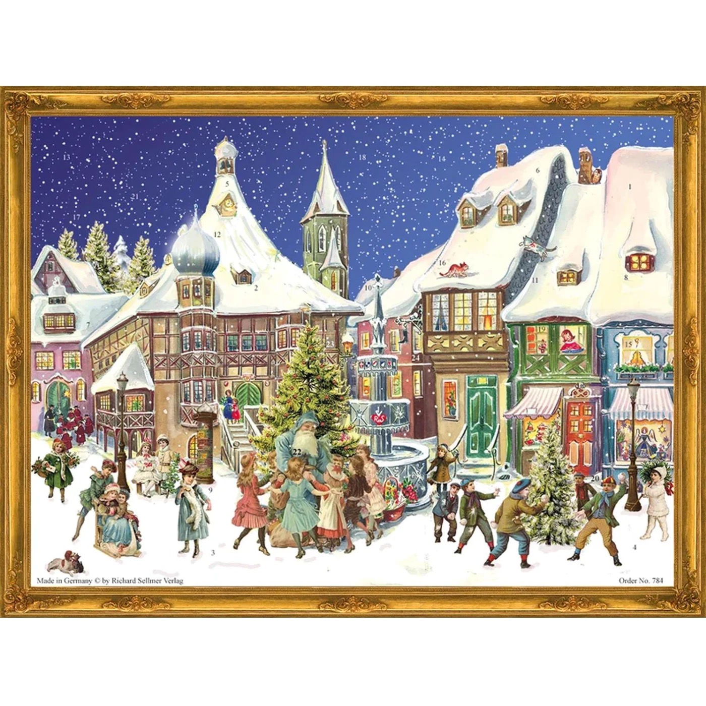 Adventskalender med glitter