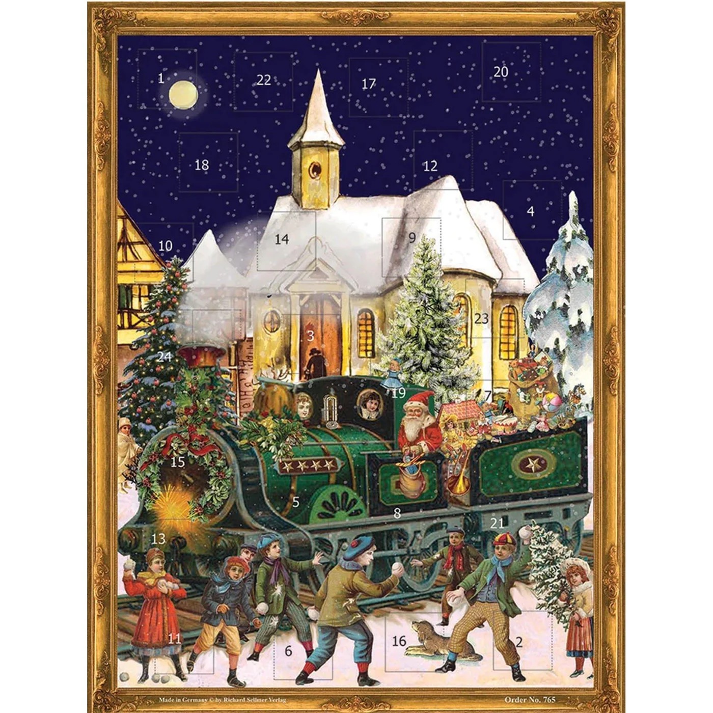 Adventskalender med glitter