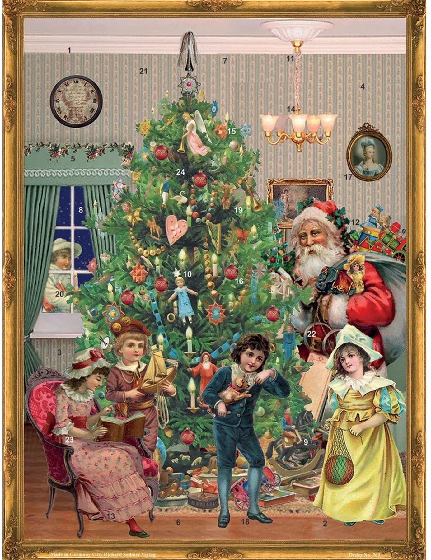 Adventskalender med glitter