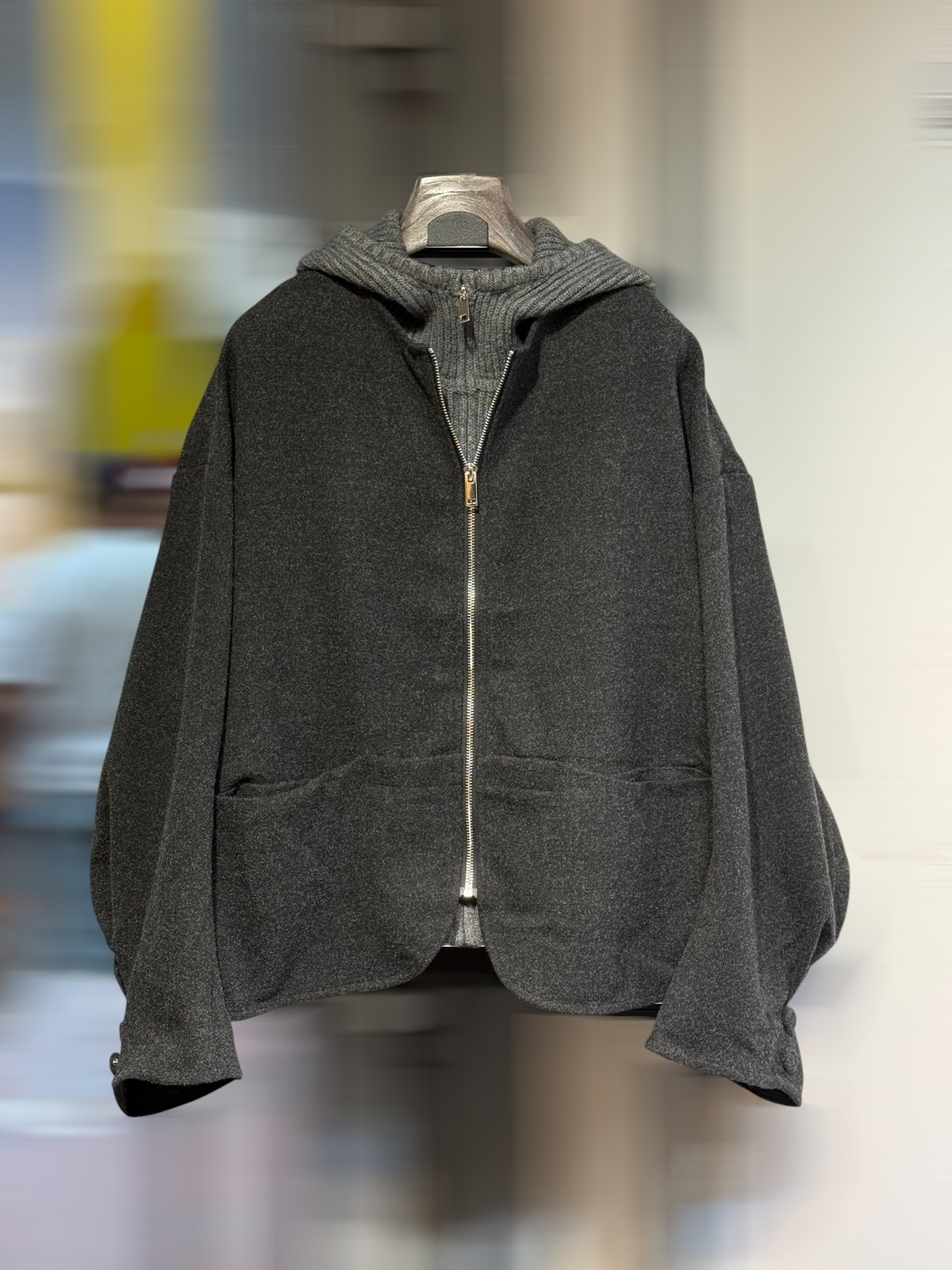 Jacket with hoodie antracite - 3