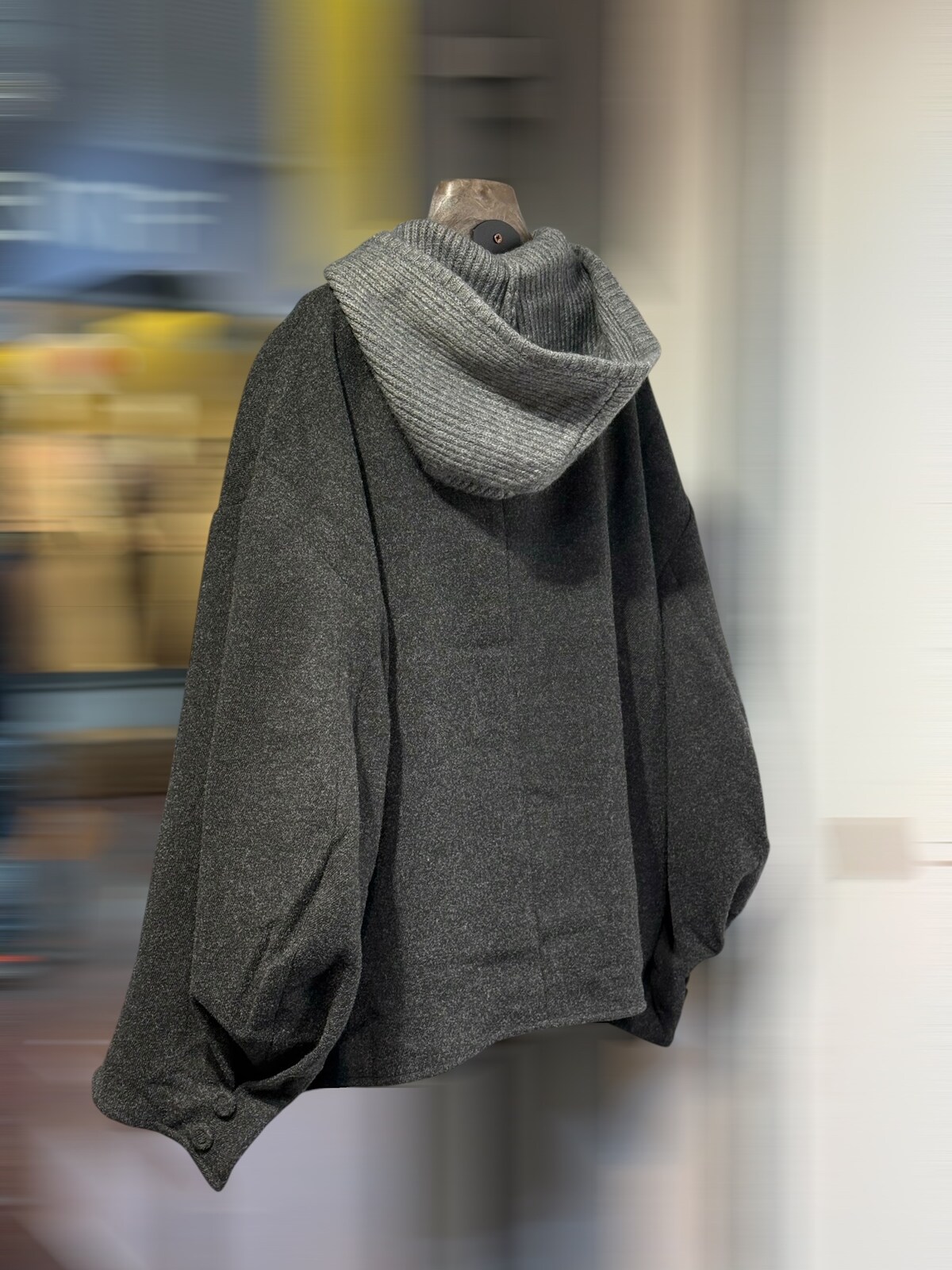 Jacket with hoodie antracite - 4