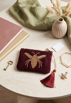 Coin purse burgundy