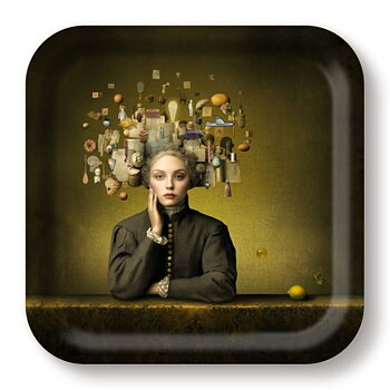 Tray "Typical tuesday" 32x32 cm