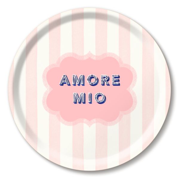 Tray "Amore mio" Ø 31cm