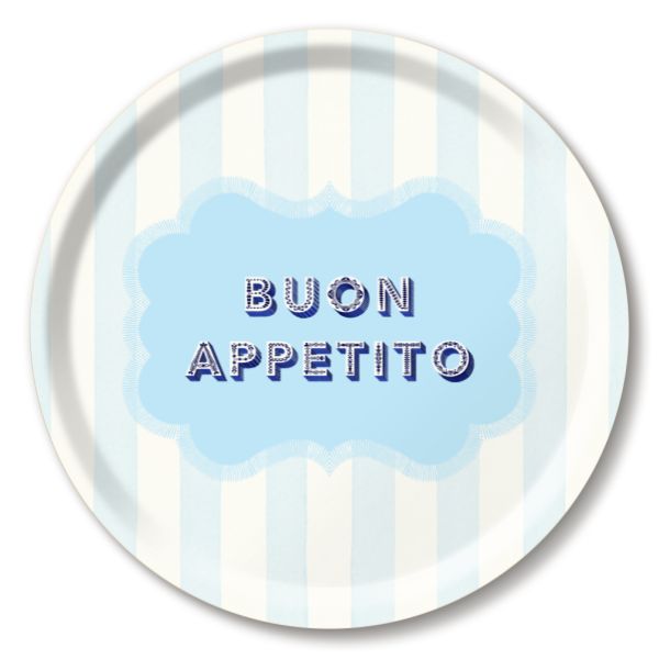 Tray "Buon appetito" Ø 31cm