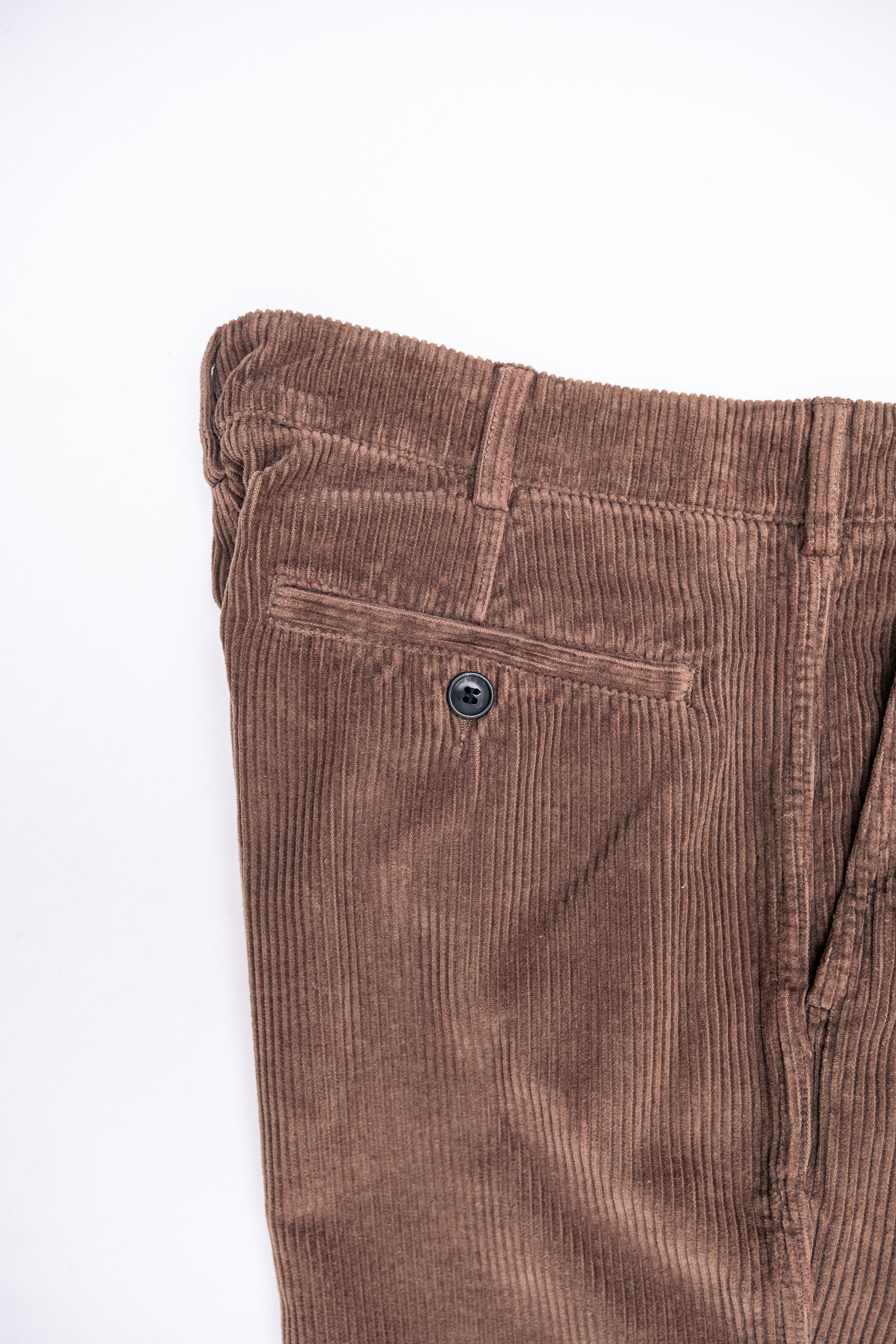 Knickerbocker - Canal Pleated Corduroy Cotton Pant Coffee - 5