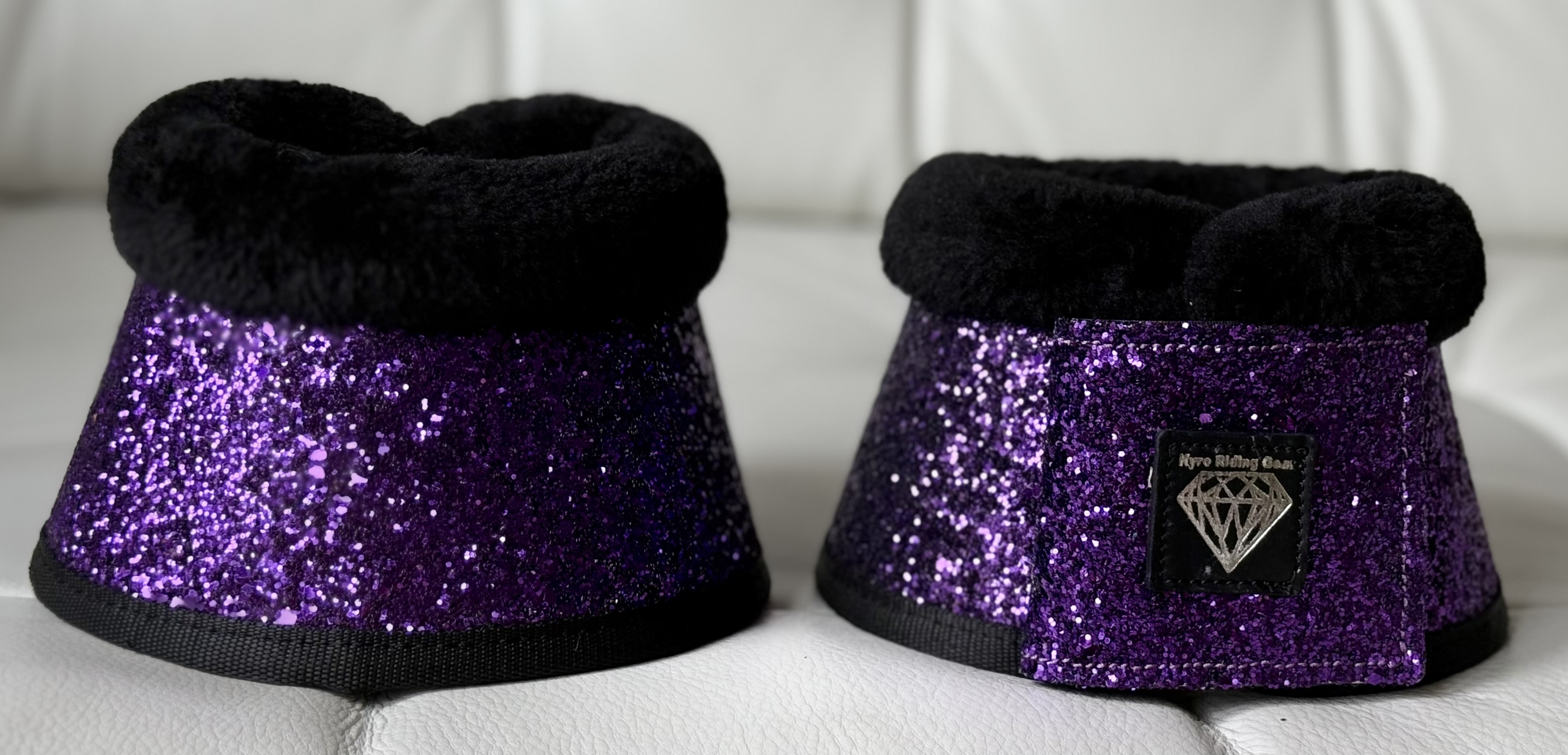 BELL BOOTS SUPER SPARKLY PURPLE TEDDY BLACK - 2