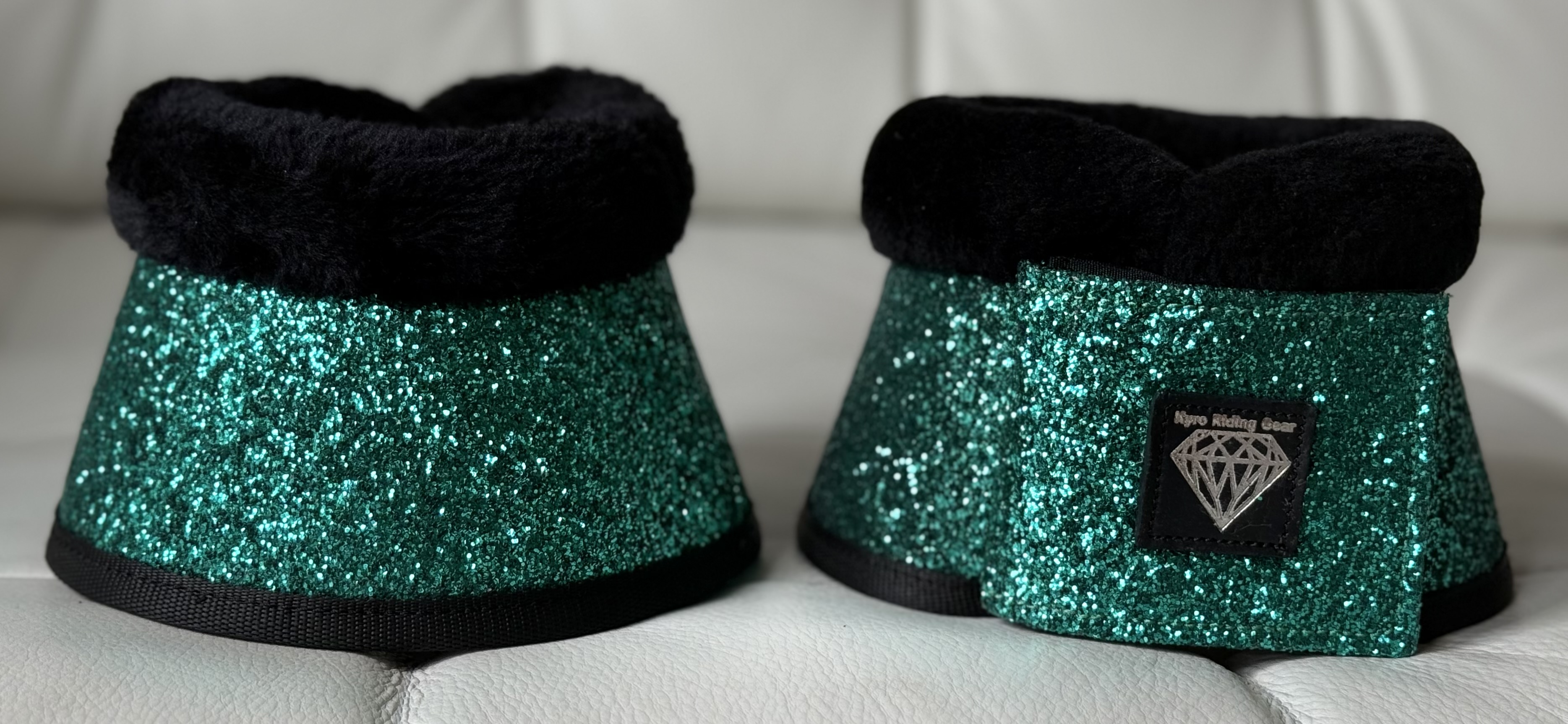 BELL BOOTS SUPER SPARKLY EMERALD TEDDY BLACK - 2