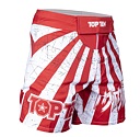 Topten MMA Board Shorts SAMURAI, Röd/Vit