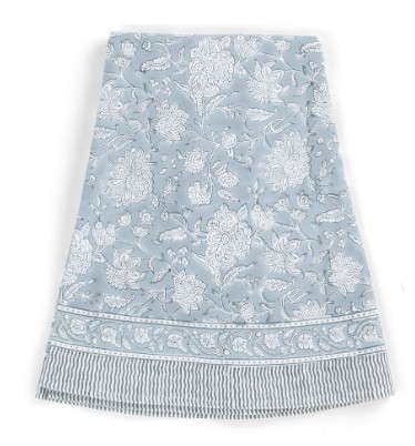 Rund bordsduk  Indian Rose  Dimblå Chamois Diameter 220