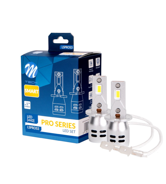 H3  LED SET M-TECH PRO SMART  6000K +150%  2 st