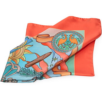 Villa Casdagli House of Glory - sidenscarf - orange