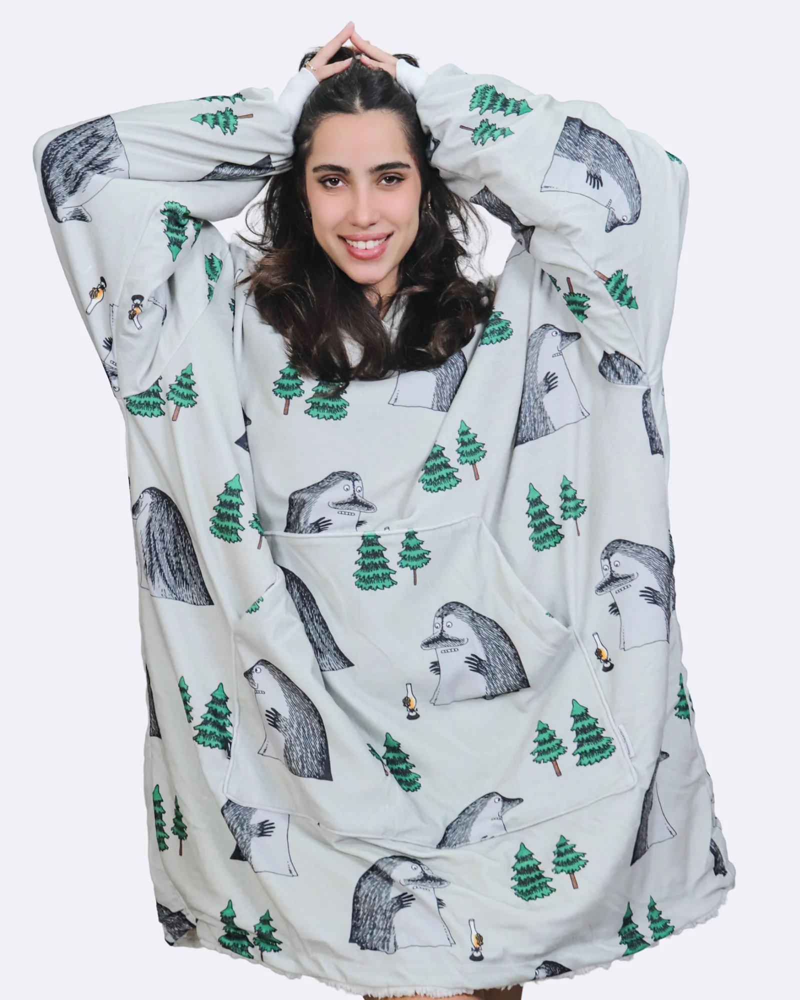 Mumin Cozee Mårran – Oversized Filttröja för Vuxna - 2