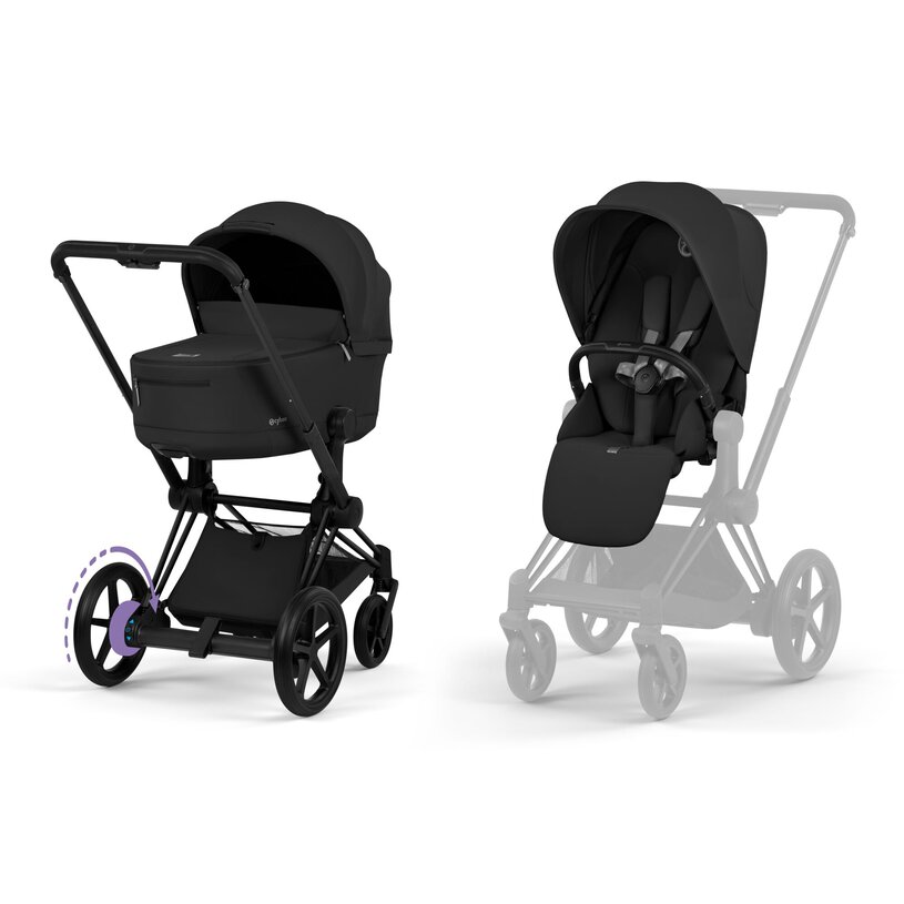 Cybex E Priam Duovagn - Åkpåse på köpet!