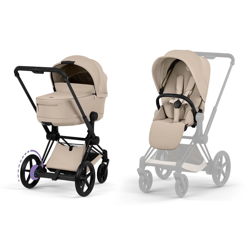Cybex E Priam Duovagn - Åkpåse på köpet! - 2