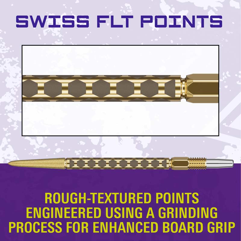 Target FLT Swiss Points Guld 35mm  - 5