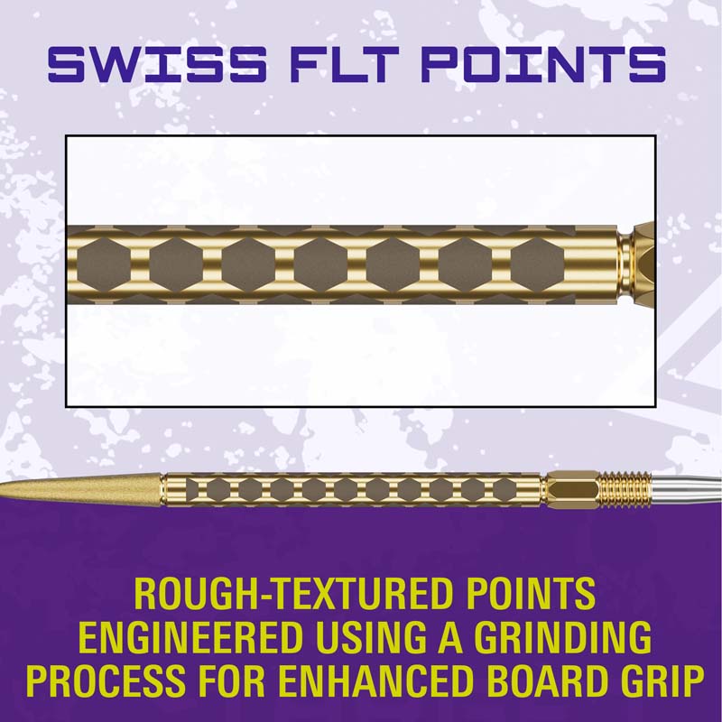 Target FLT Swiss Points Guld 42mm  - 5