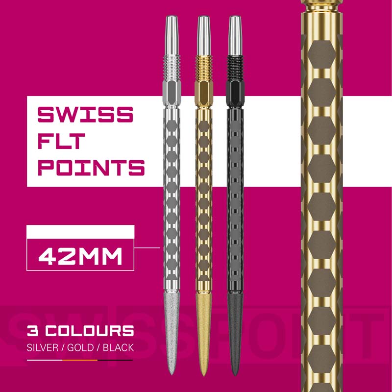 Target FLT Swiss Points Guld 42mm  - 6