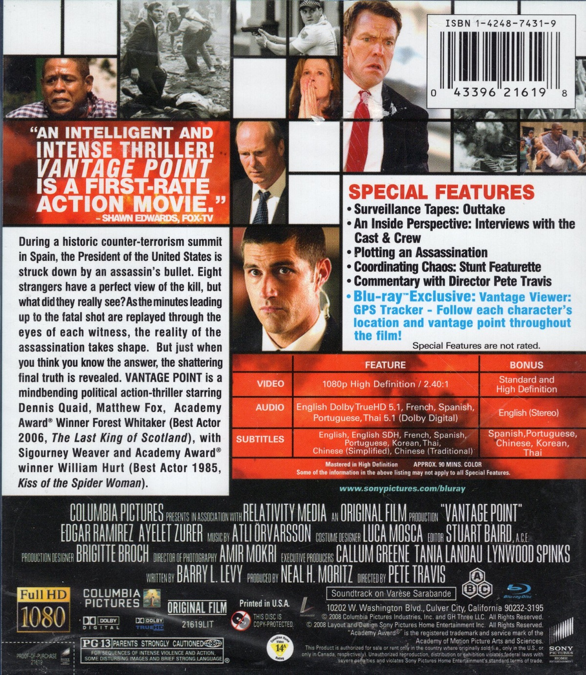 Vantage Point (ej svensk text) (Blu-ray) - 2