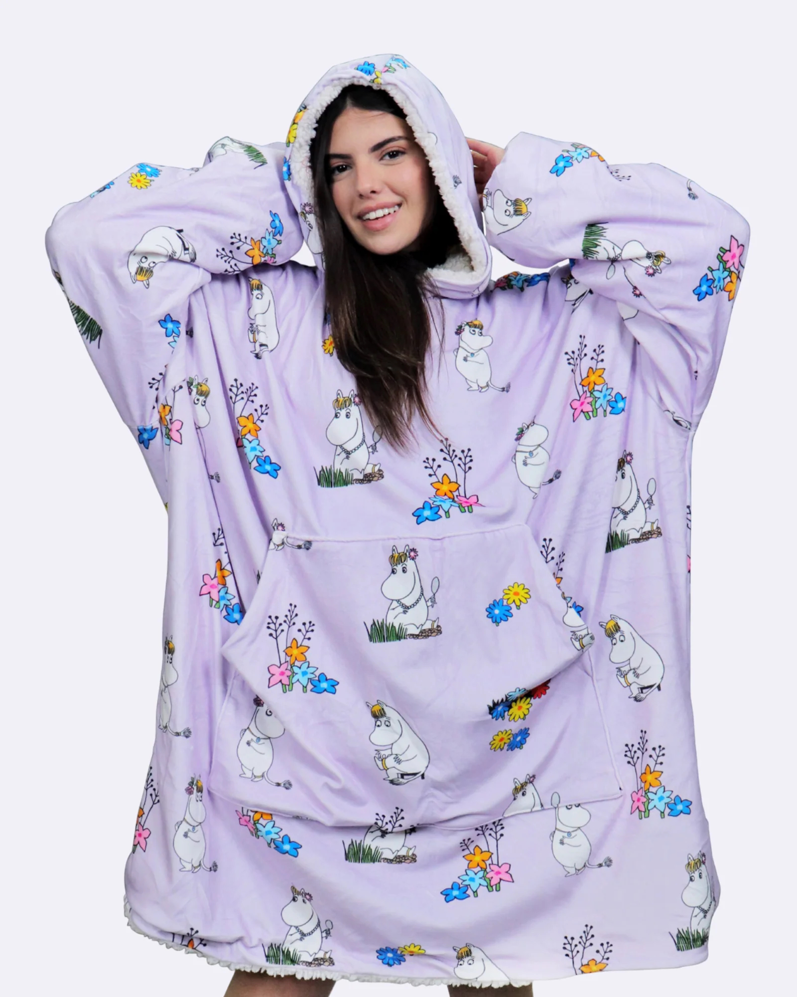 Mumin Cozee Snorkfröken – Oversized Filttröja för Vuxna - 3