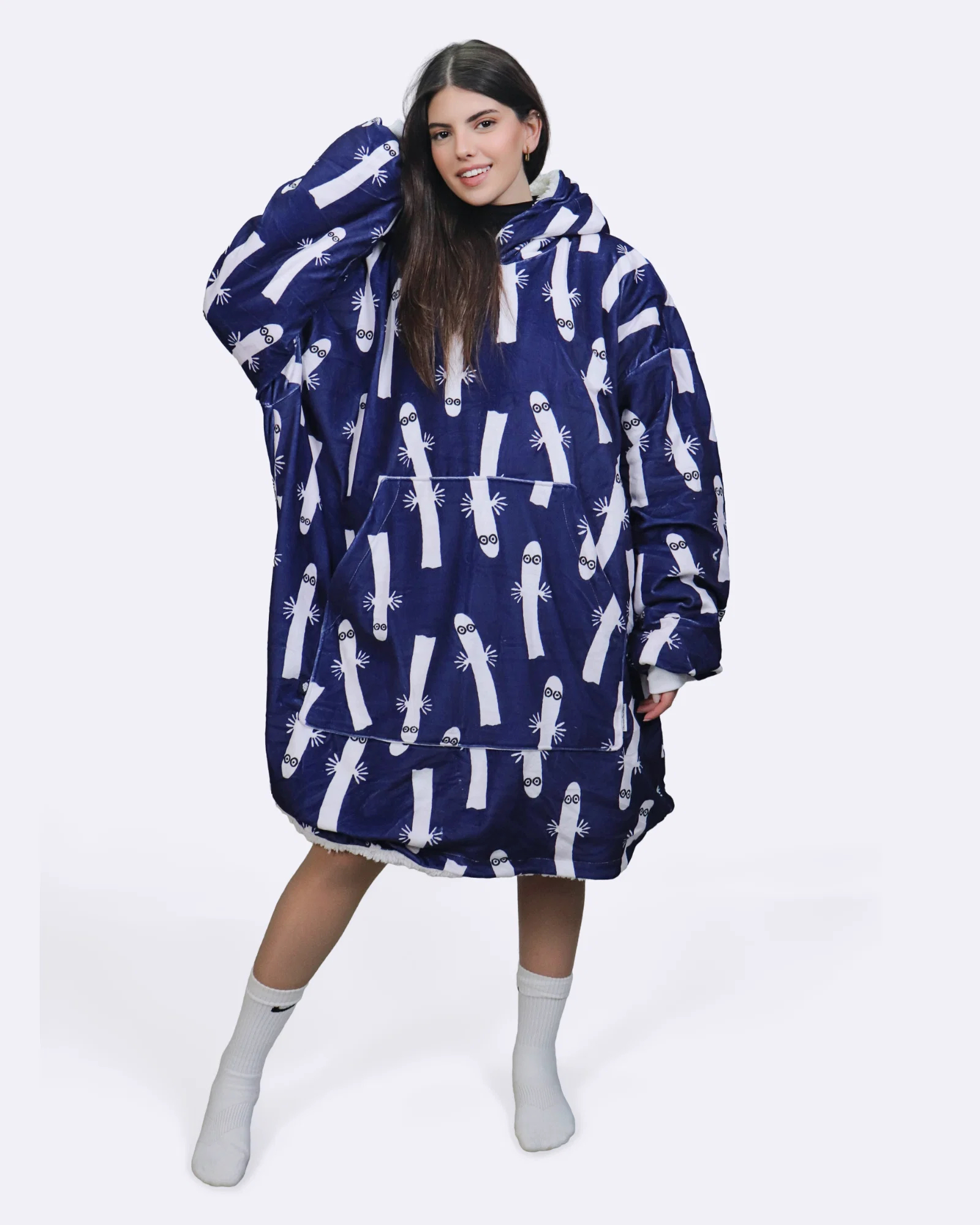 Mumin Cozee Hattifnattarna – Oversized Filttröja för Vuxna - 3