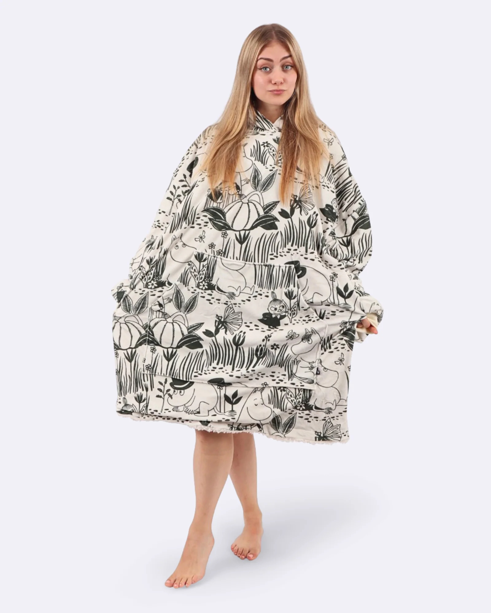 Mumin Cozee Trädgård – Oversized Filttröja för Vuxna - 2