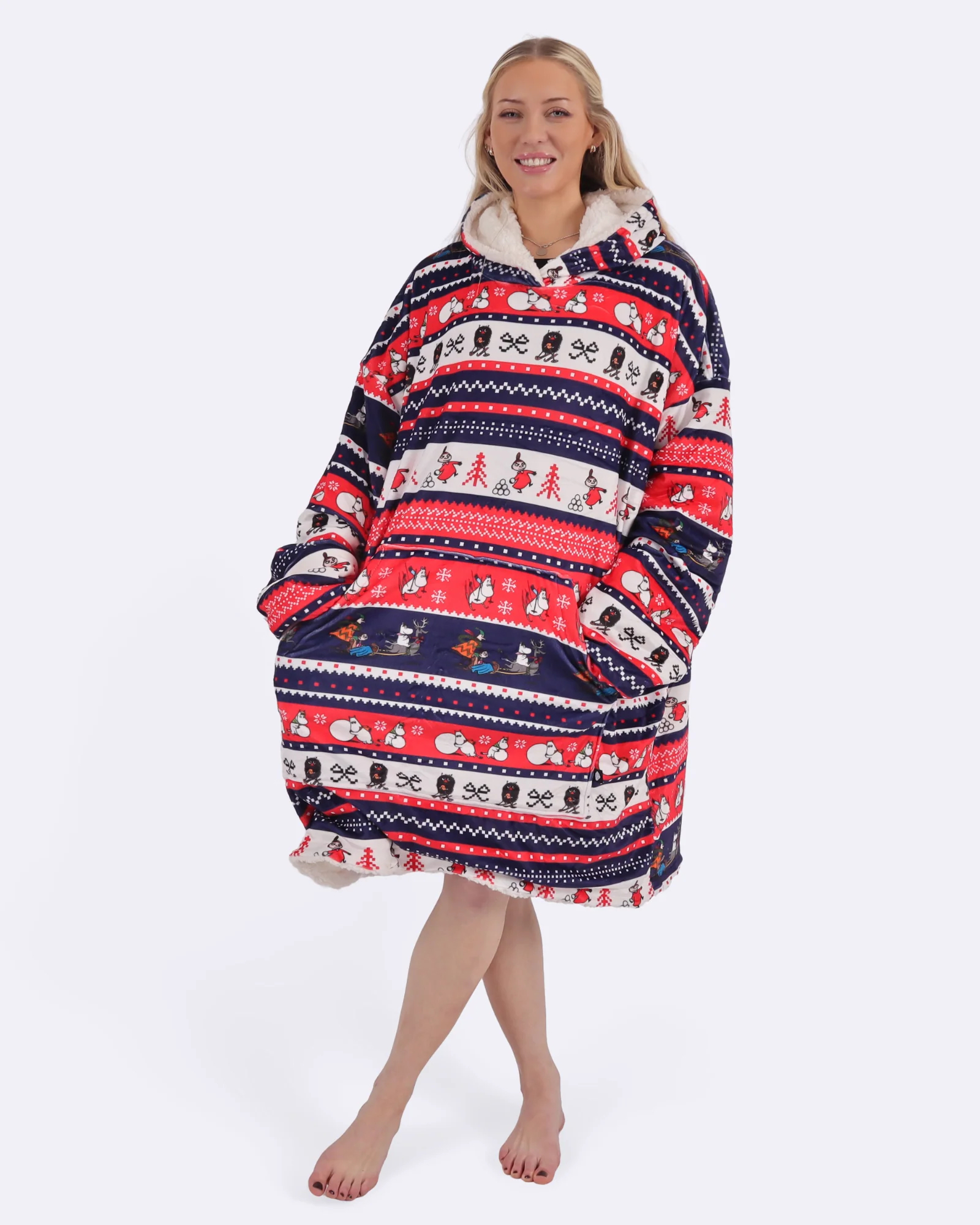 Christmas Moomin Cozee – Oversized Filttröja för Vuxna - 3
