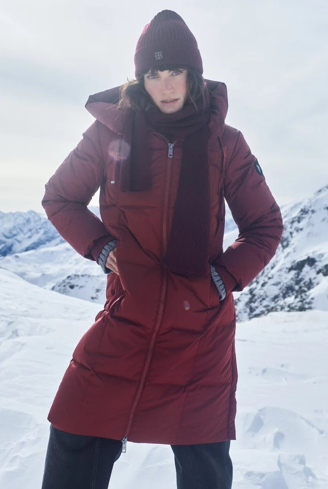 MMNova Square Down Coat - Cabernet - Mos Mosh