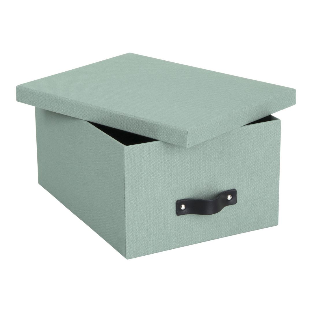 Förvaringsbox med lock kartong Mint