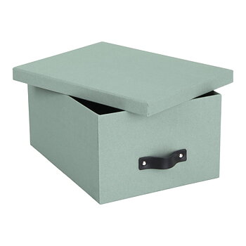 Förvaringsbox med lock kartong Mint